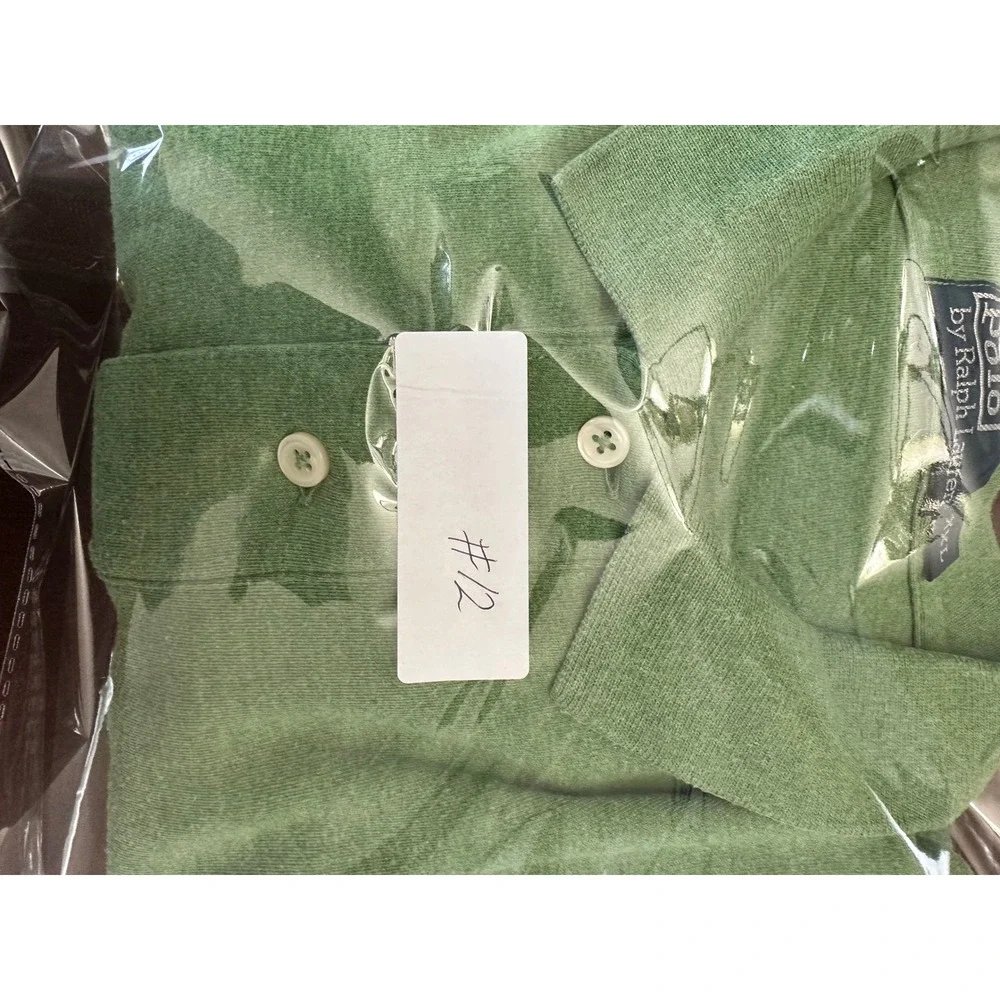 Polo Ralph Lauren Mens XXL Green Pique Short Sleeve Pony Logo Polo Shirt